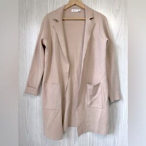 CLOTH By Design Women's Tan Long Open Cardigan Size XS - EUC